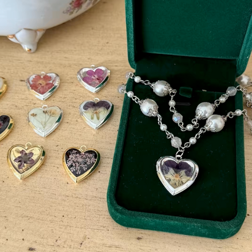 Secret Garden Heart Locket